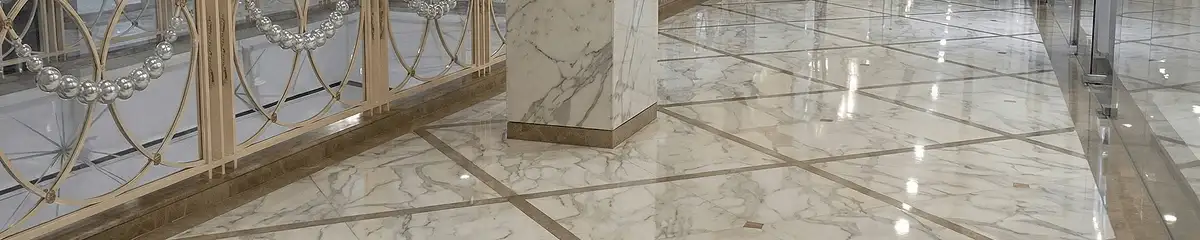Beautiful marble floor professionally installed in Columbia, SC