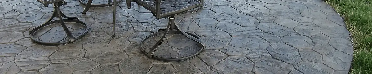 Garden relaxation area with professionally installed stone flooring in Columbia SC